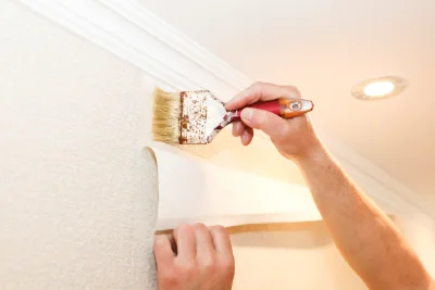 Pose de papier peint à Herbinghen — revêtements muraux et toiles de verre
